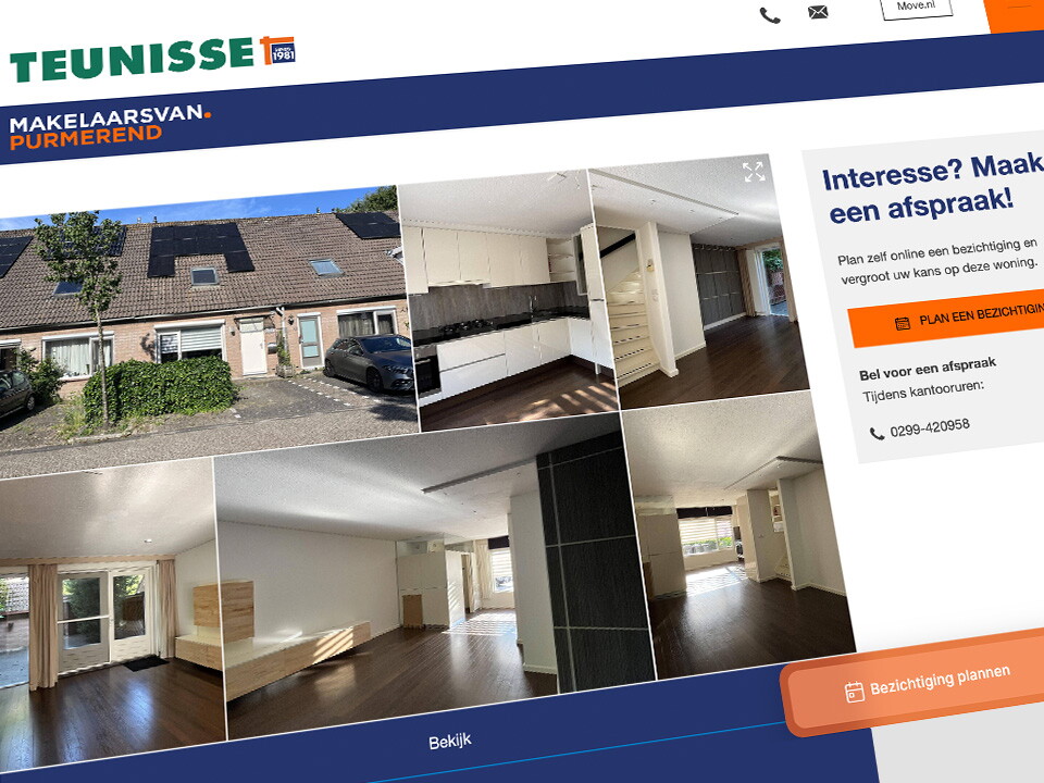 Plan uw bezichtiging online